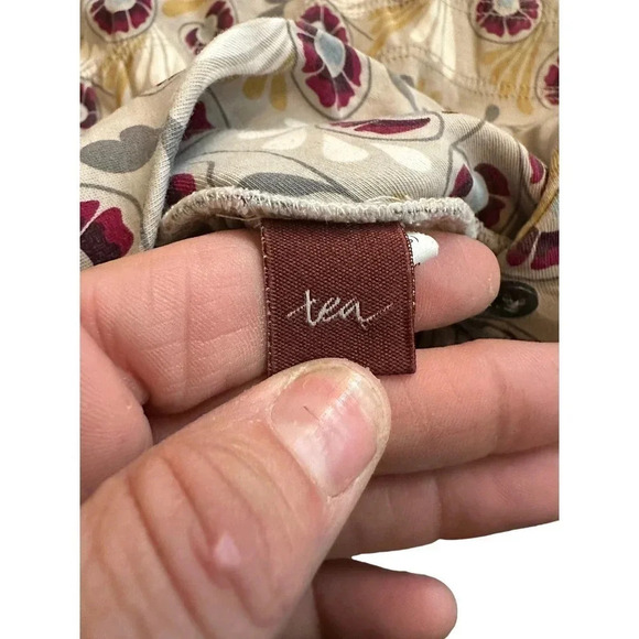 Tea Collection Girl Multicolor 100% Cotton Long Sleeve Fit & Flare Dress Size L - Picture 8 of 8